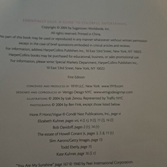 Lilly Pulitzer 1st Edition Entertaining Book 184 pages - Picture 5 of 6